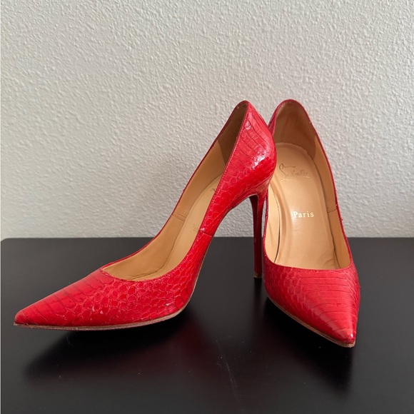Christian Louboutin Shoes - Christian Louboutin Red Heels Elegant Stilettos